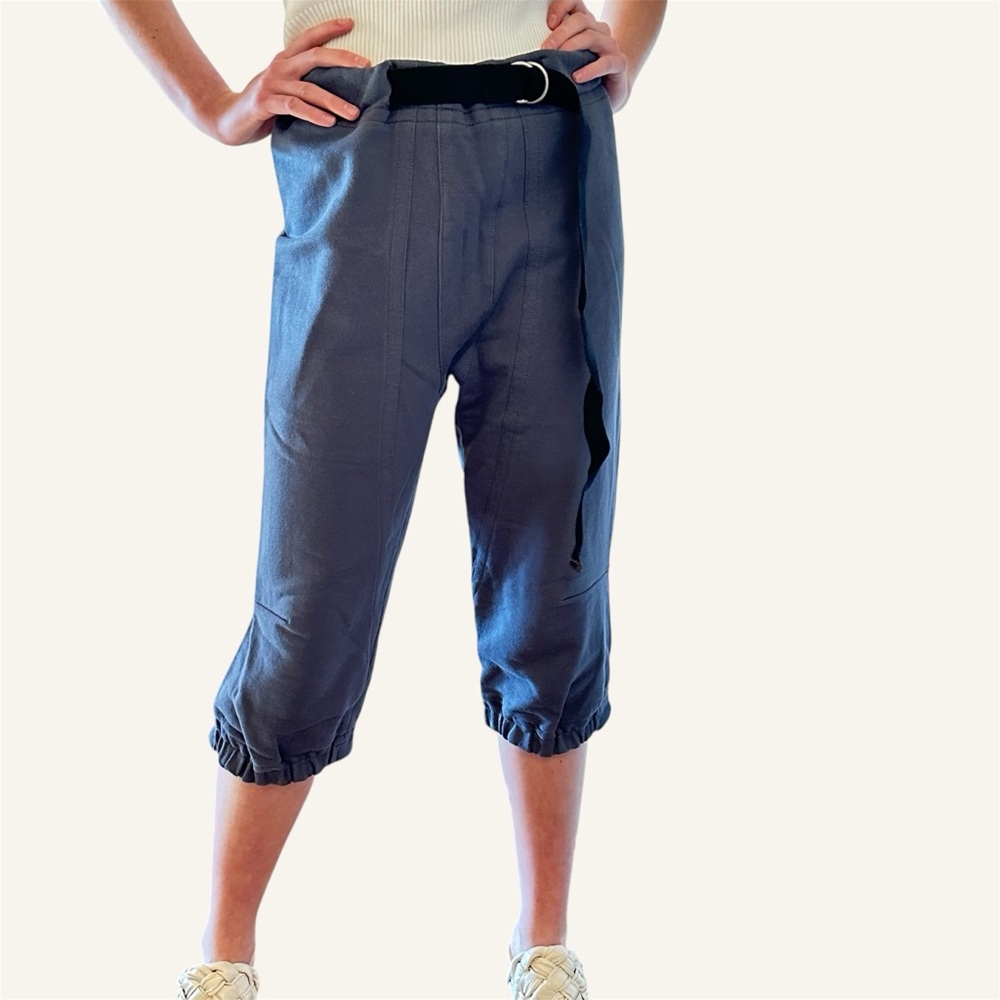 MARNI Cropped Cotton Sweatpants with Belt🌸